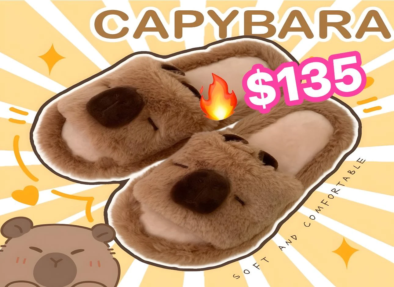 🔥PANTUFLAS🔥 CAPIBARA 3019